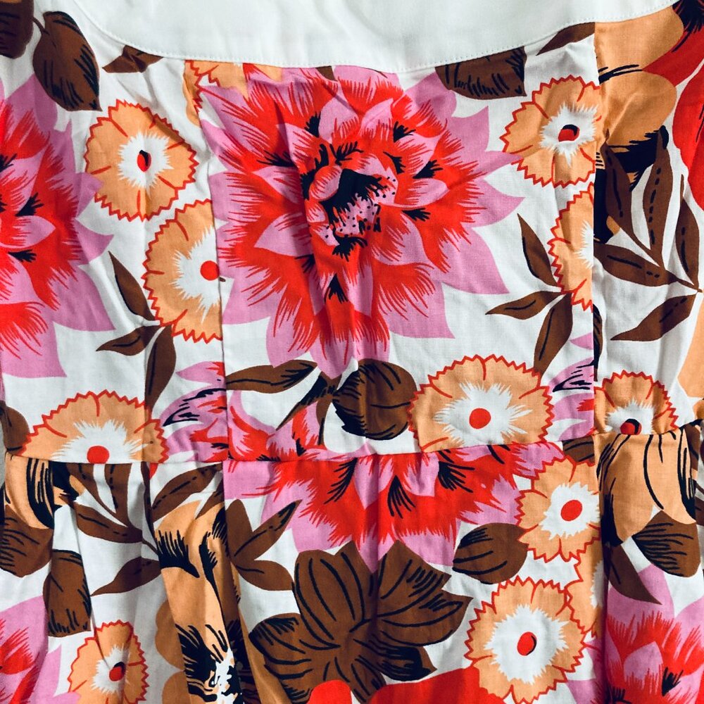 Retro Floral Print Dress - Picture 5 of 6